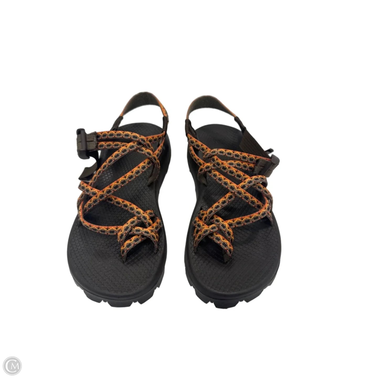Sandals Flats By Chacos In Brown & Orange, Size: 7