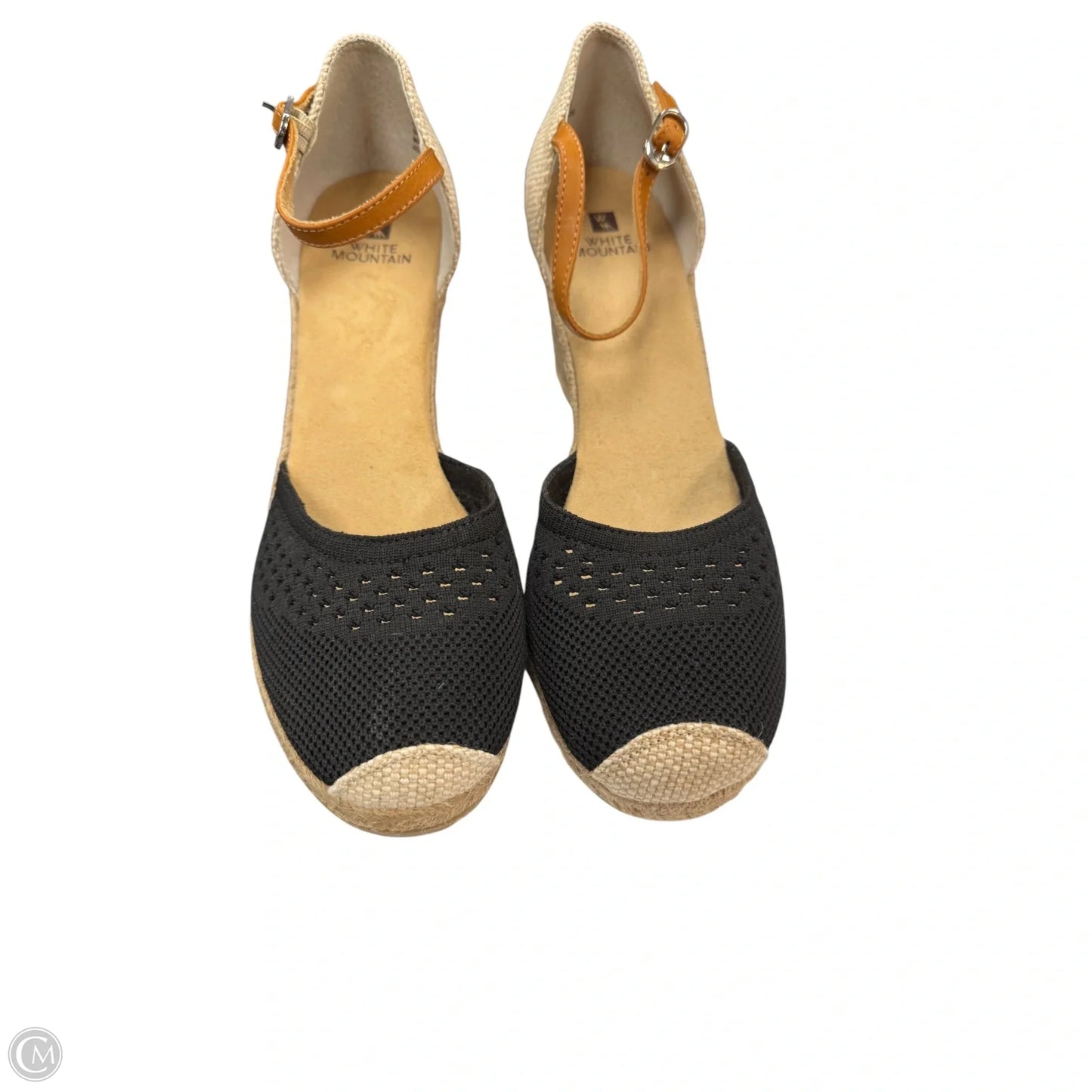 Shoes Heels Wedge By White Mountain In Black & Tan, Size: 10