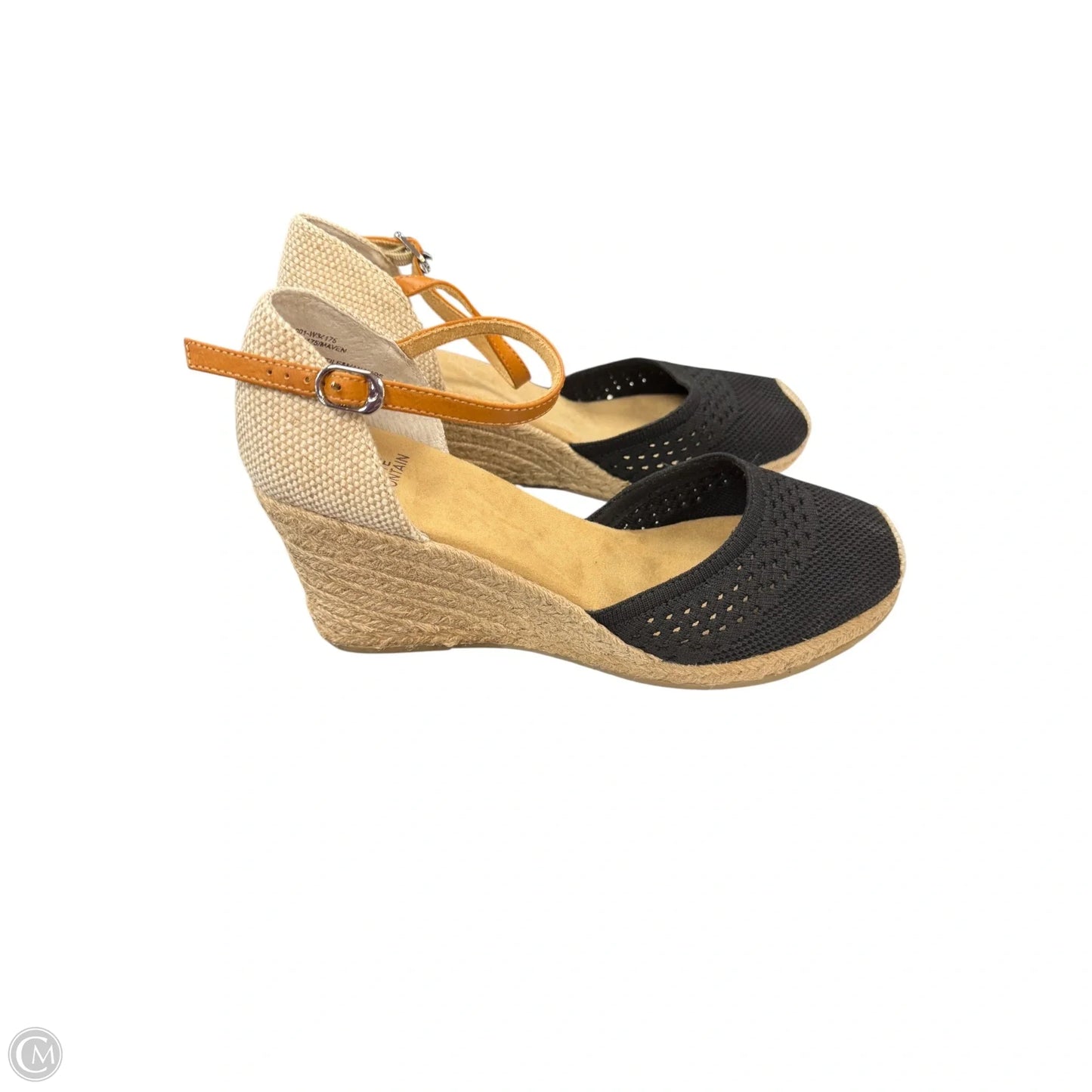 Shoes Heels Wedge By White Mountain In Black & Tan, Size: 10
