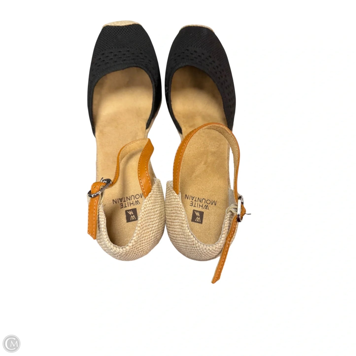 Shoes Heels Wedge By White Mountain In Black & Tan, Size: 10