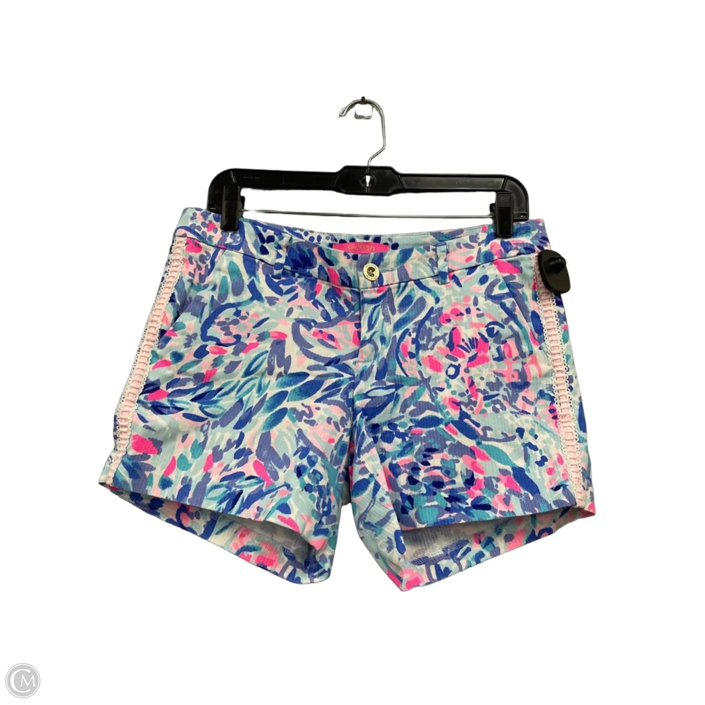 Shorts Designer By Lilly Pulitzer In Blue & Pink, Size: 4