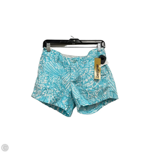 Shorts Designer By Lilly Pulitzer In Blue & White, Size: 4