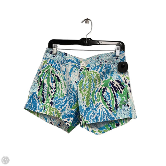Shorts Designer By Lilly Pulitzer In Blue & Green, Size: 4