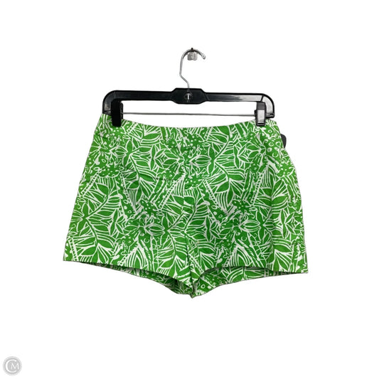 Shorts Designer By Lilly Pulitzer In Green & White, Size: 4
