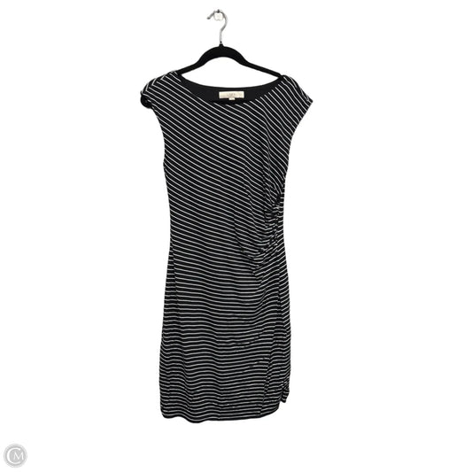 Dress Casual Midi By Loft In Black & White, Size: M