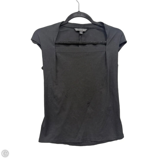 Top Sleeveless Designer By Lafayette 148 In Black, Size: S