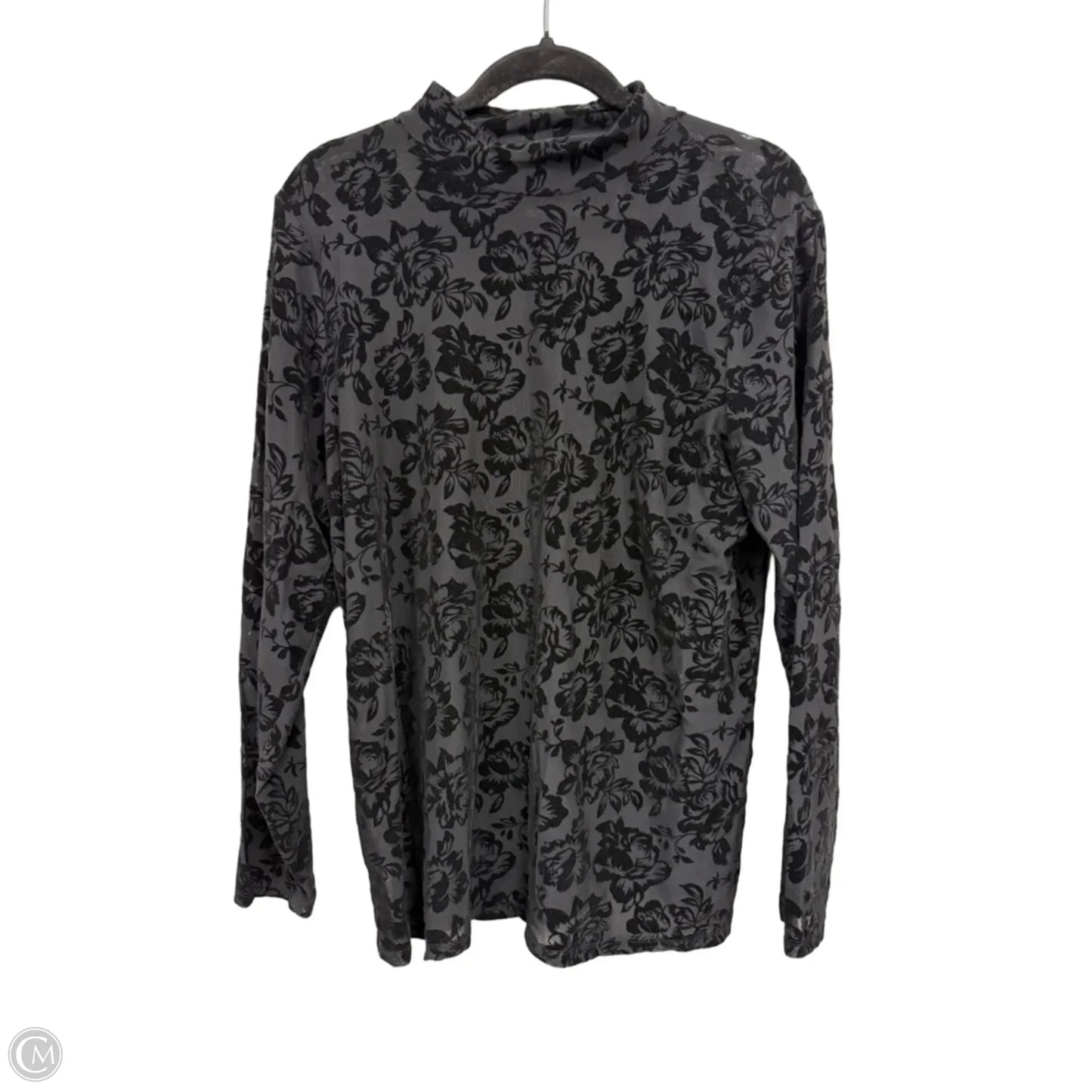 Blouse Long Sleeve By Torrid In Black, Size: L
