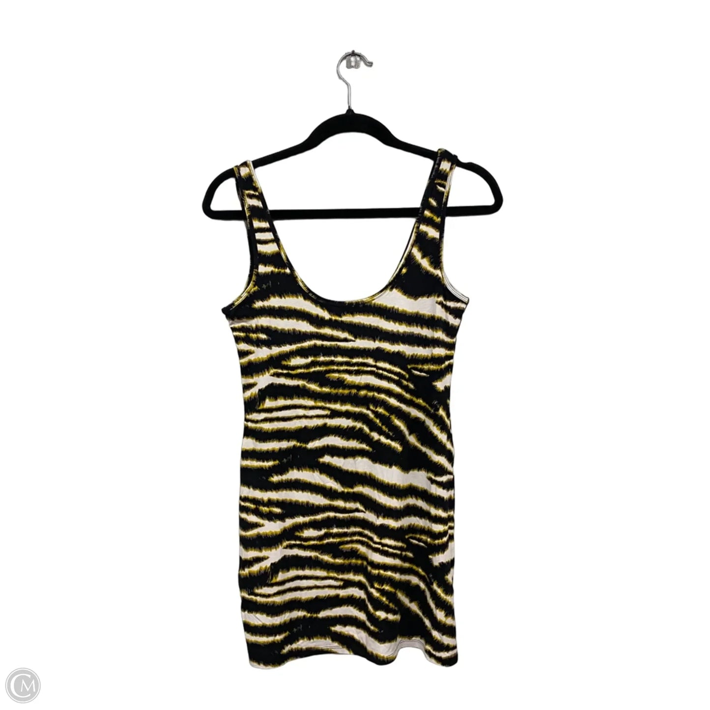 Top Sleeveless Basic By Moda Intl In Black & Yellow, Size: S