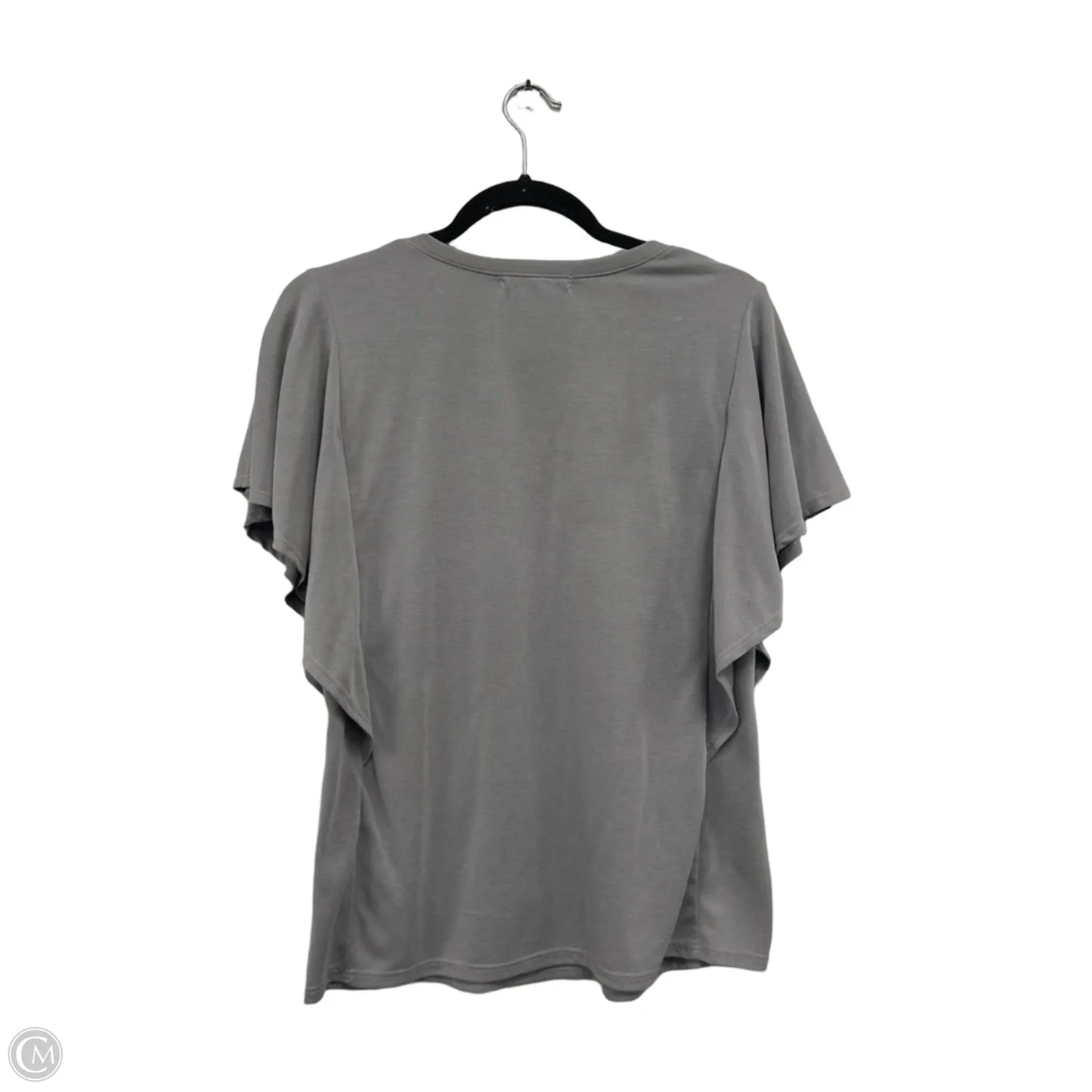 Top Short Sleeve By Green Envelope In Grey, Size: S