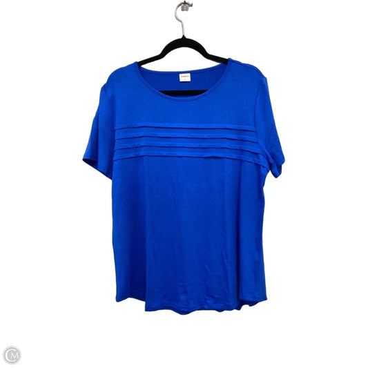 Top Short Sleeve Basic By Clothes Mentor In Blue, Size: Xl
