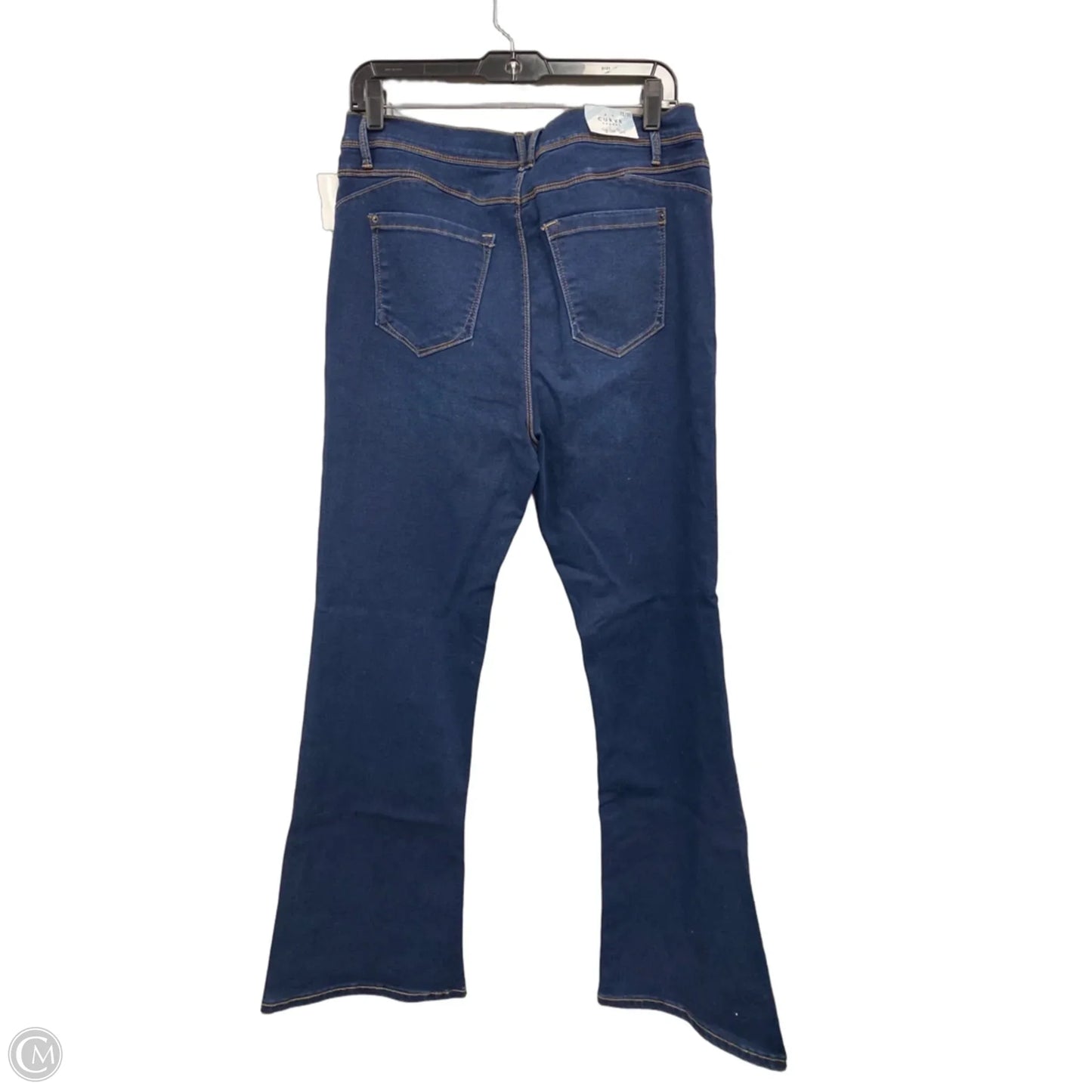 Jeans Flared By Curve Appeal In Blue Denim, Size: 12