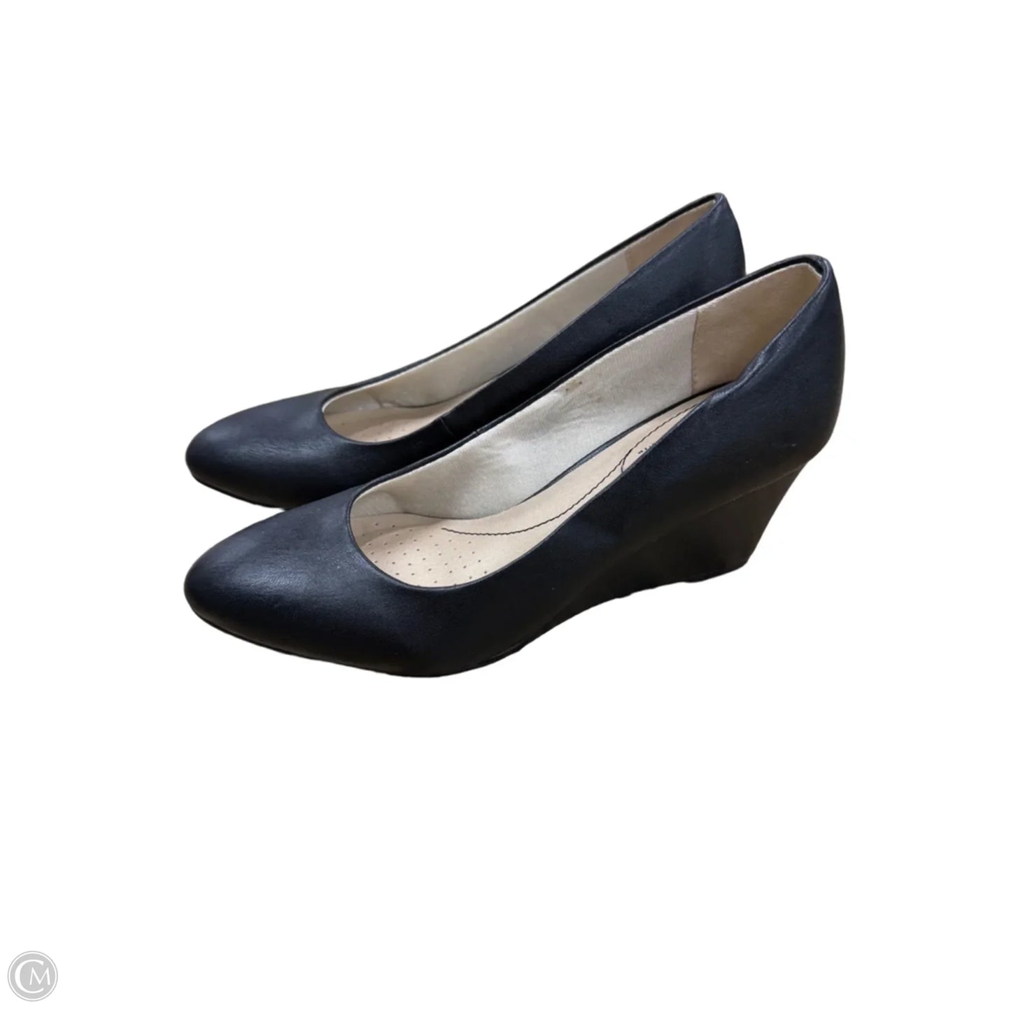Shoes Heels Wedge By Life Stride In Black, Size: 7.5