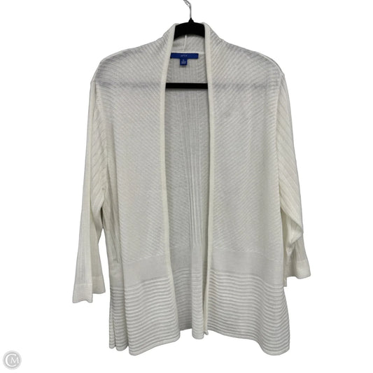 Cardigan By Apt 9 In Cream, Size: Xl