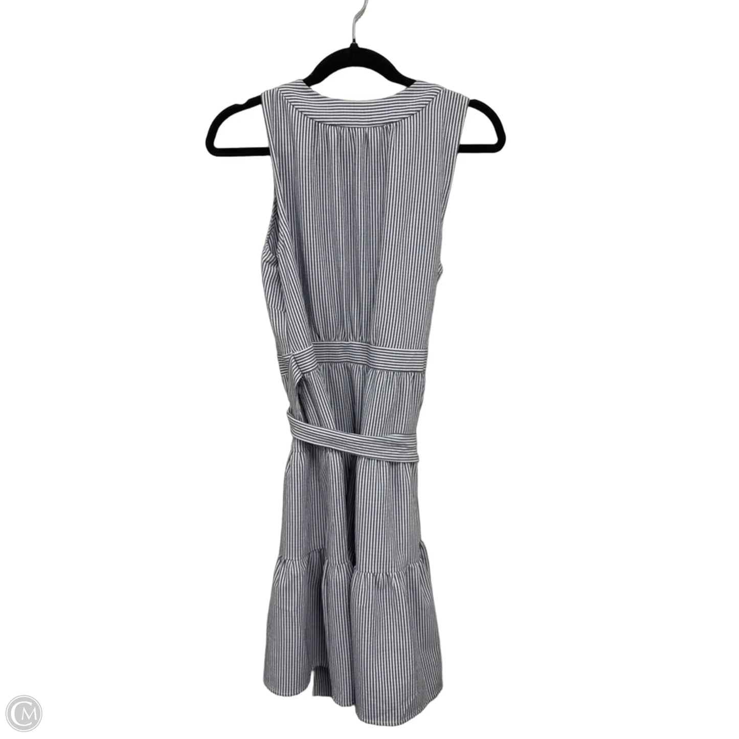 Dress Casual Midi By Tommy Hilfiger In Blue & White, Size: 10