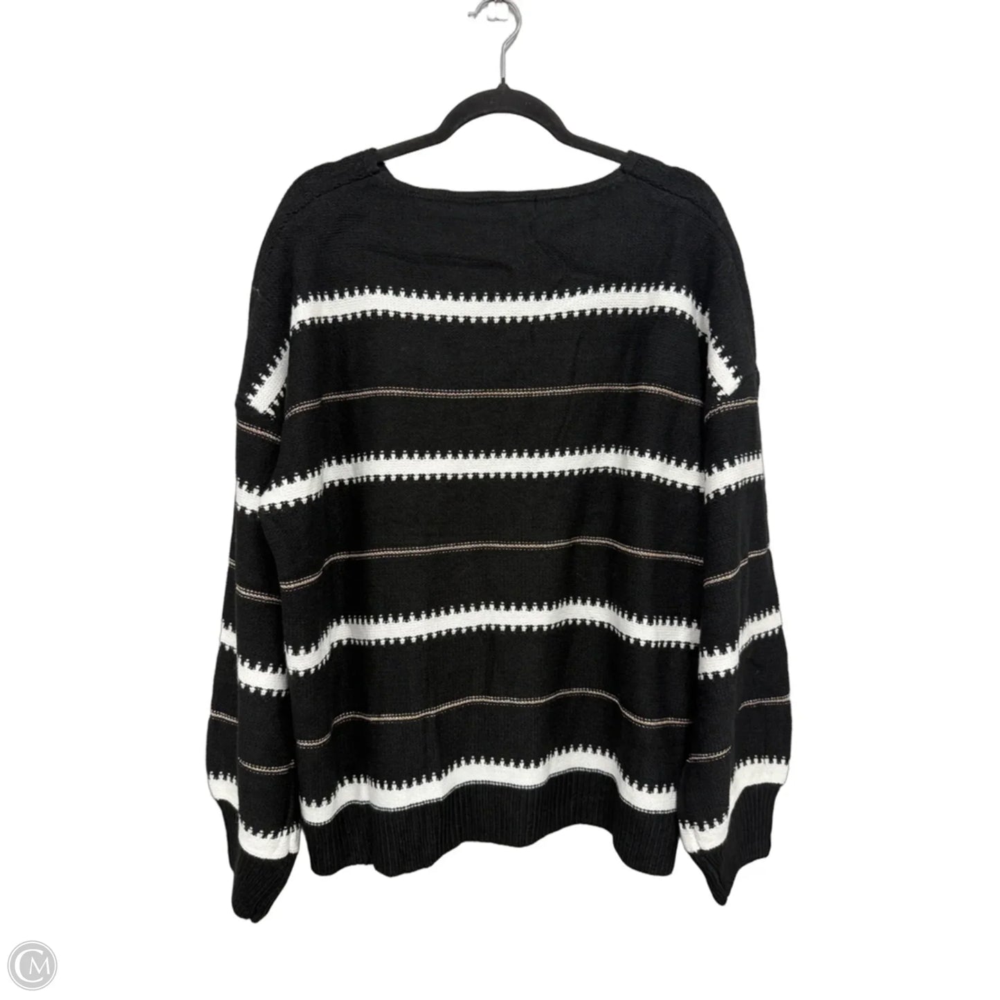 Sweater By Dokotoo In Black & White, Size: 2x