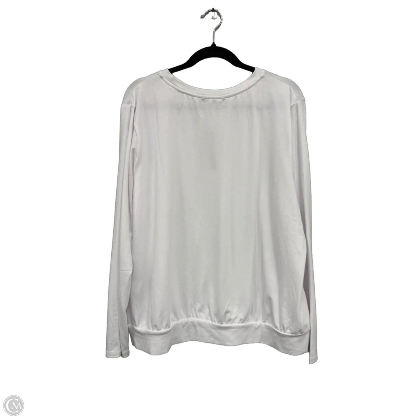 Top Long Sleeve Basic By Clothes Mentor In White, Size: 2x