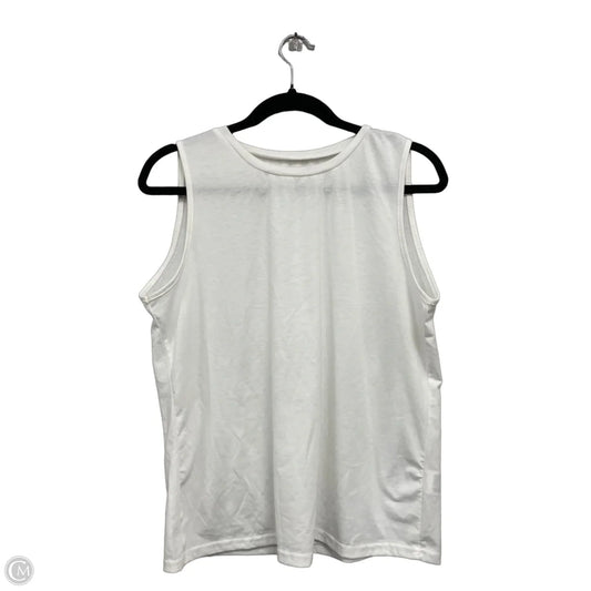 Top Sleeveless Basic By Shein In White, Size: L