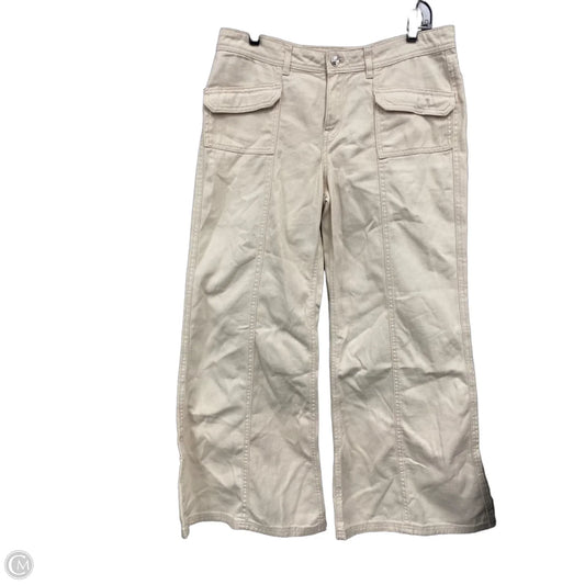 Jeans Wide Leg By Divided In Cream Denim, Size: 10