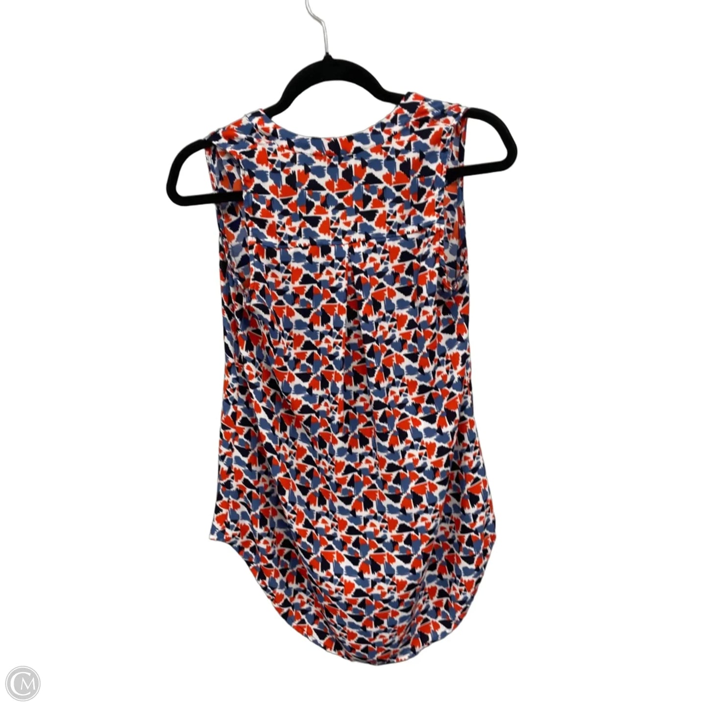 Blouse Sleeveless By Papermoon In Blue & Orange, Size: S