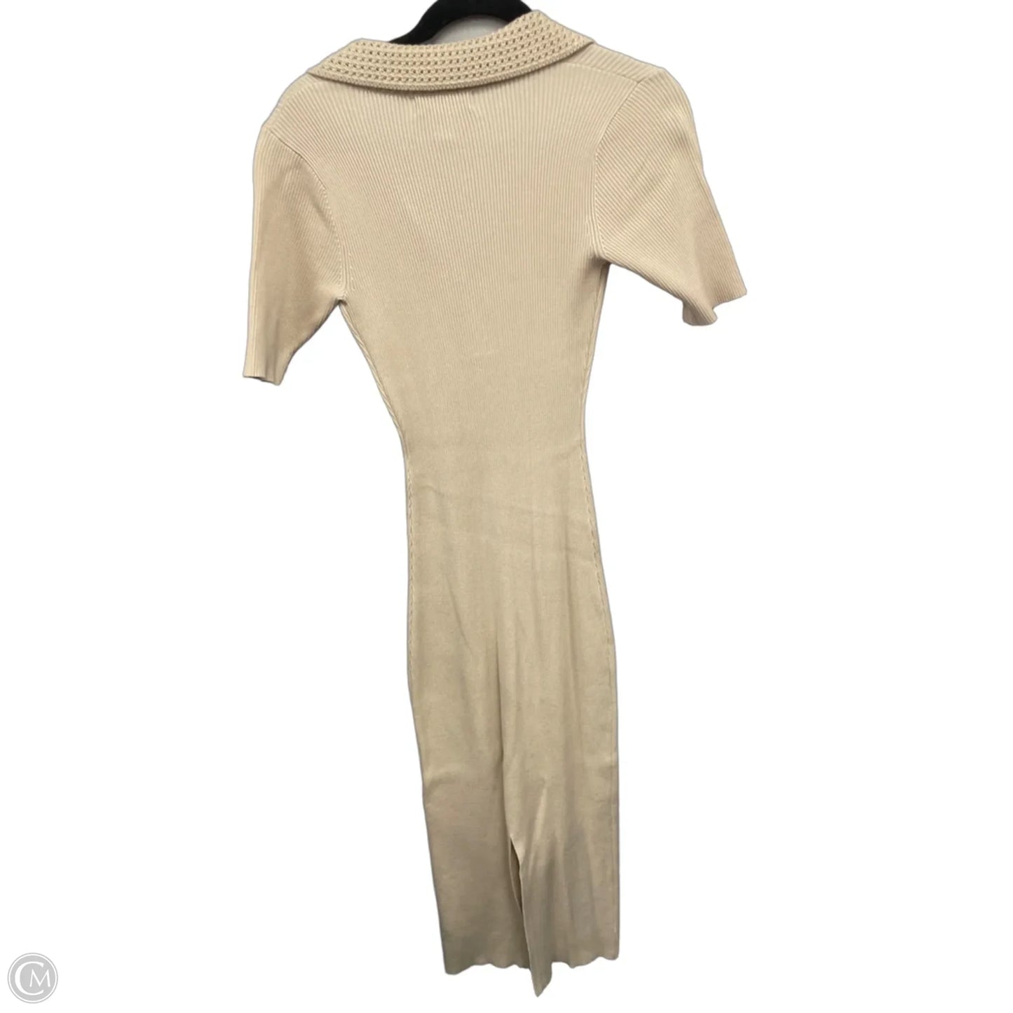 Dress Sweater By Clothes Mentor In Cream, Size: S