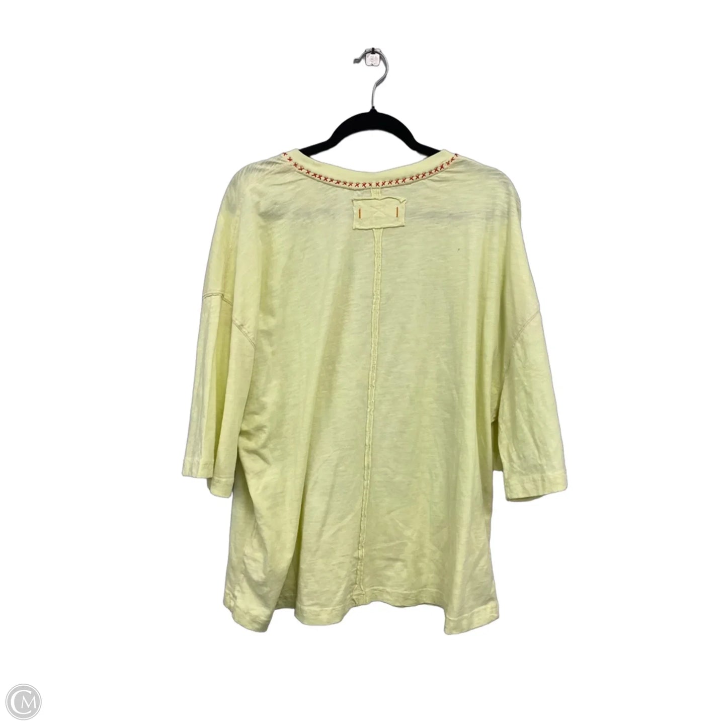 Top Short Sleeve By We The Free In Orange & Yellow, Size: Xl