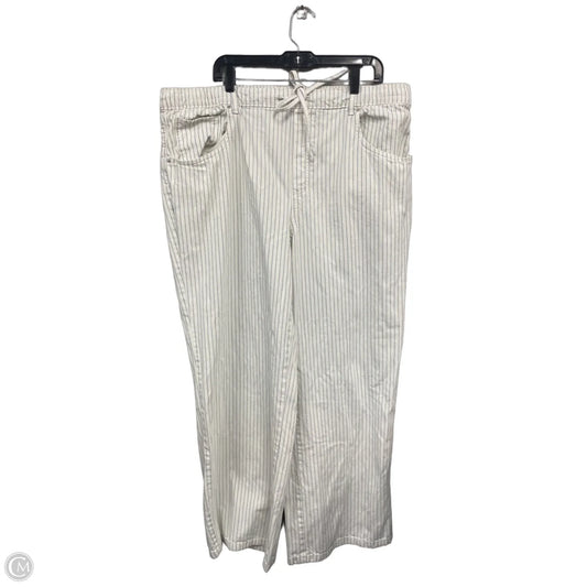 Pants Wide Leg By Free Assembly In Blue & White, Size: Xxl