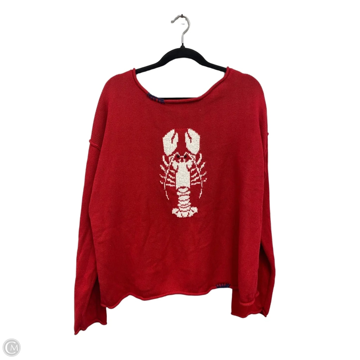 Sweater By Wild Fable In Red & White, Size: L