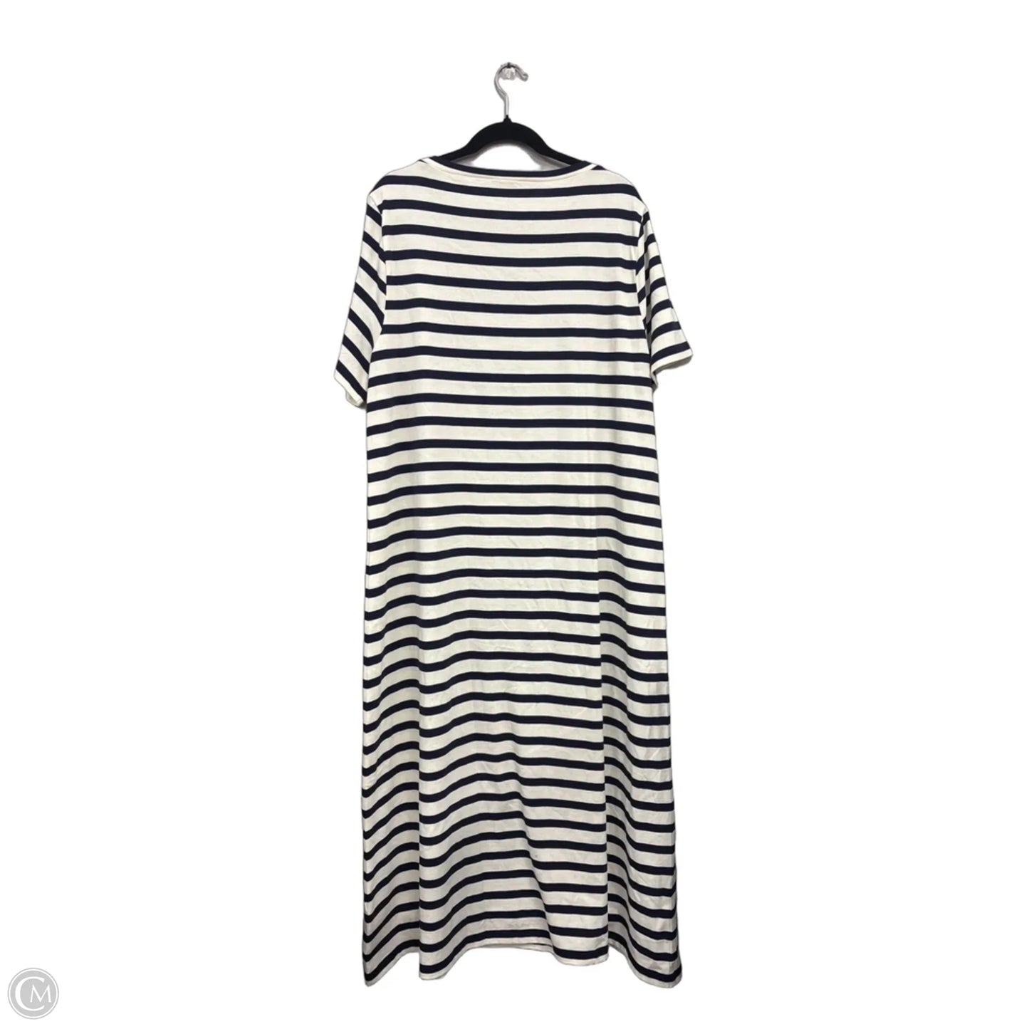 Dress Casual Maxi By J. Crew In Blue & White, Size: 2x