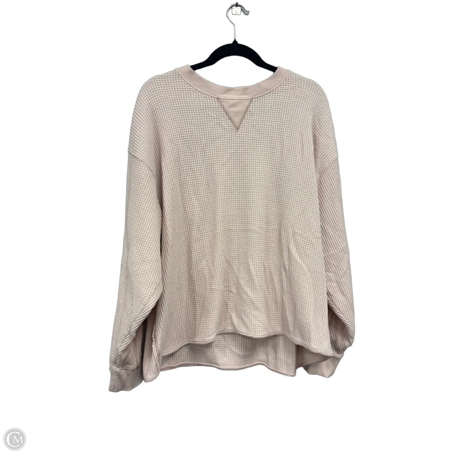 Top Long Sleeve Basic By Aerie In Pink, Size: Xl