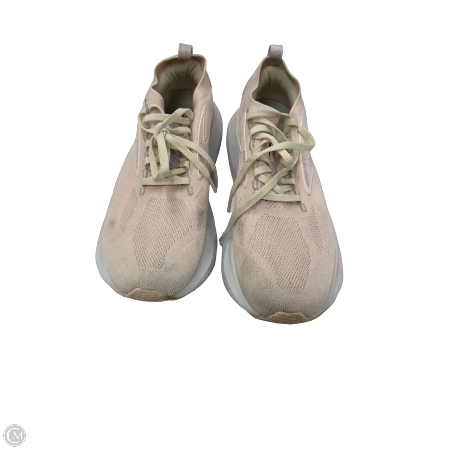 Shoes Athletic By Brooks In Pink & White, Size: 9