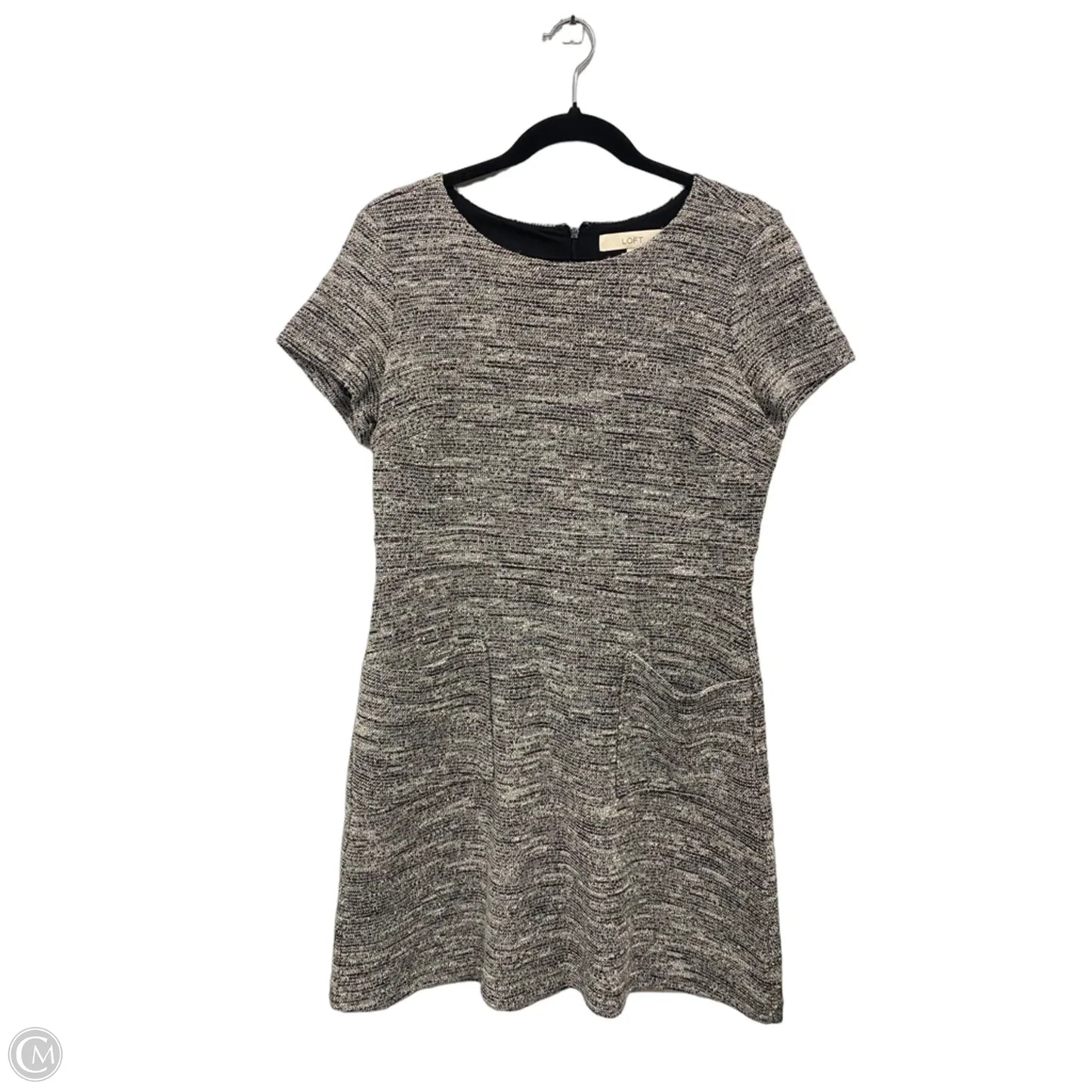 Dress Casual Short By Loft In Grey, Size: 12p