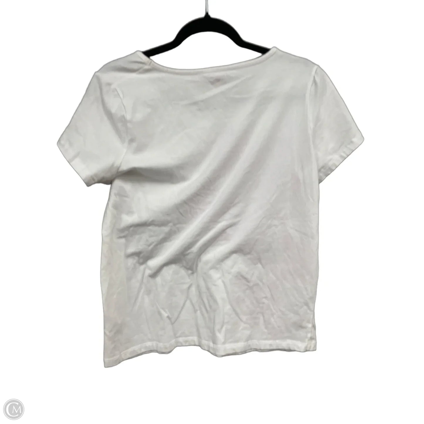 Top Short Sleeve Basic By Jones New York In Pink & White, Size: Xl