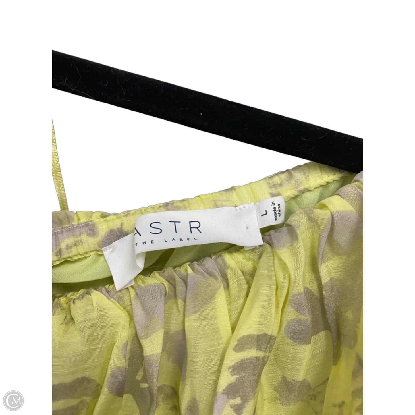 Dress Casual Maxi By Astr In Grey & Yellow, Size: L