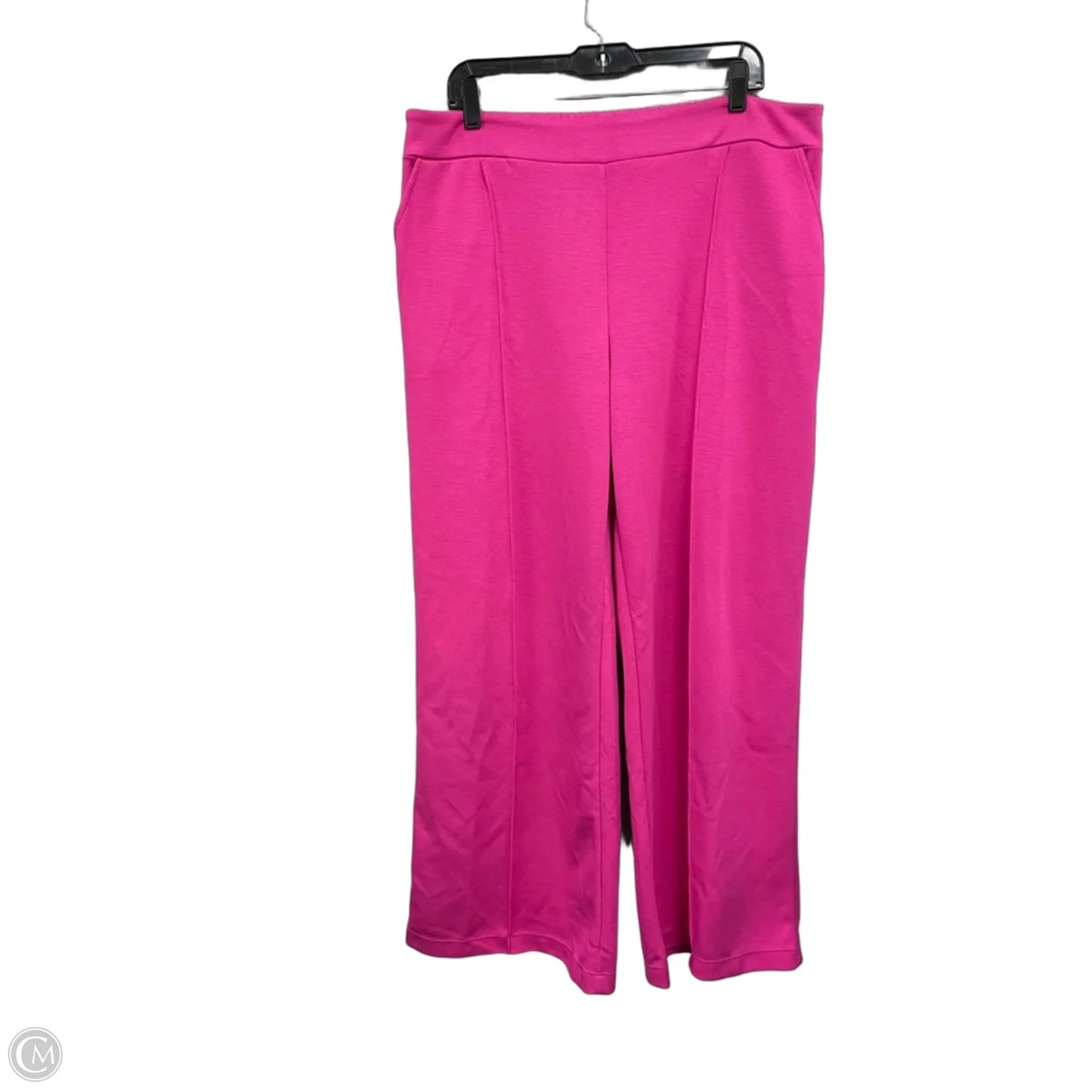 Pants Wide Leg By Scoop In Pink, Size: Xl