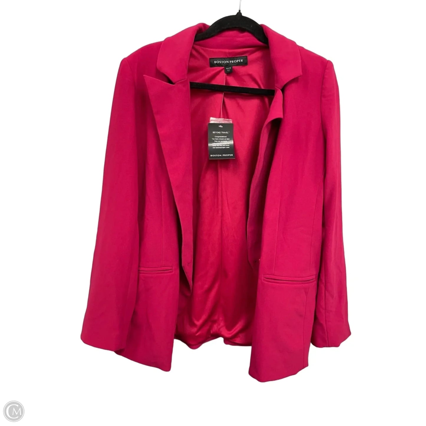 Blazer By Boston Proper In Pink, Size: 1x