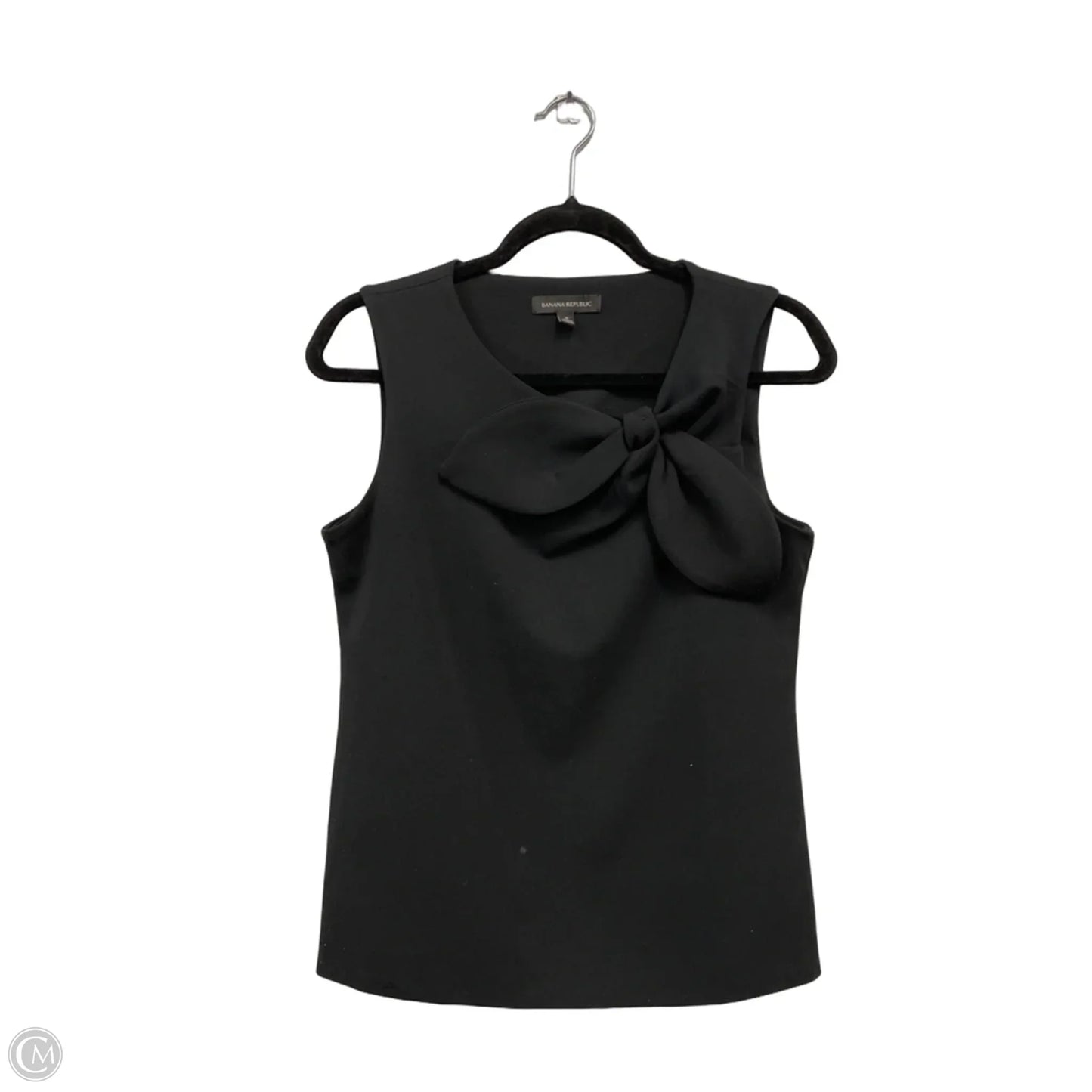 Blouse Sleeveless By Banana Republic In Black, Size: S