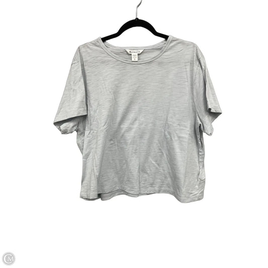Athletic Top Short Sleeve By Athleta In Blue, Size: Xl