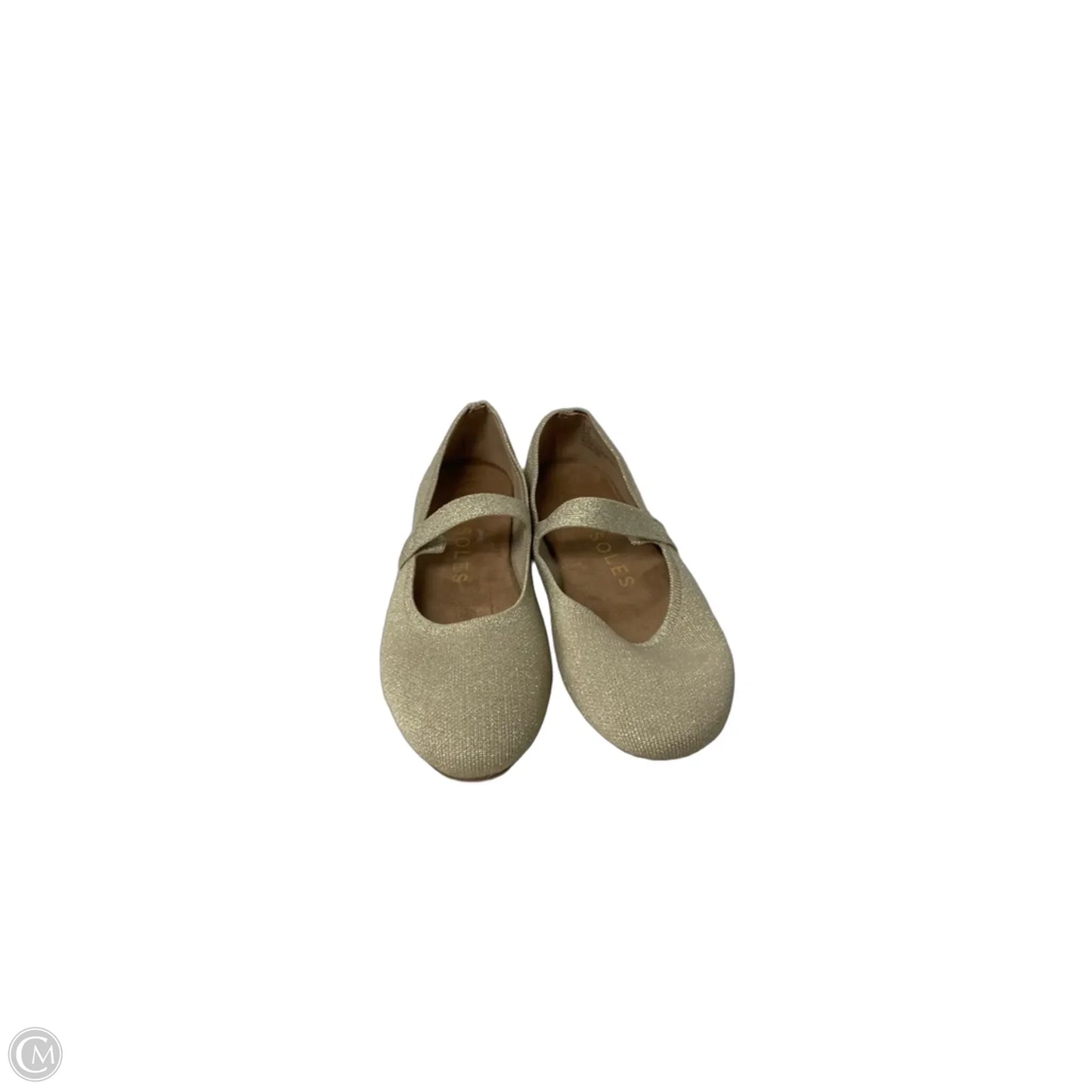 Shoes Flats By Aerosoles In Gold, Size: 9.5