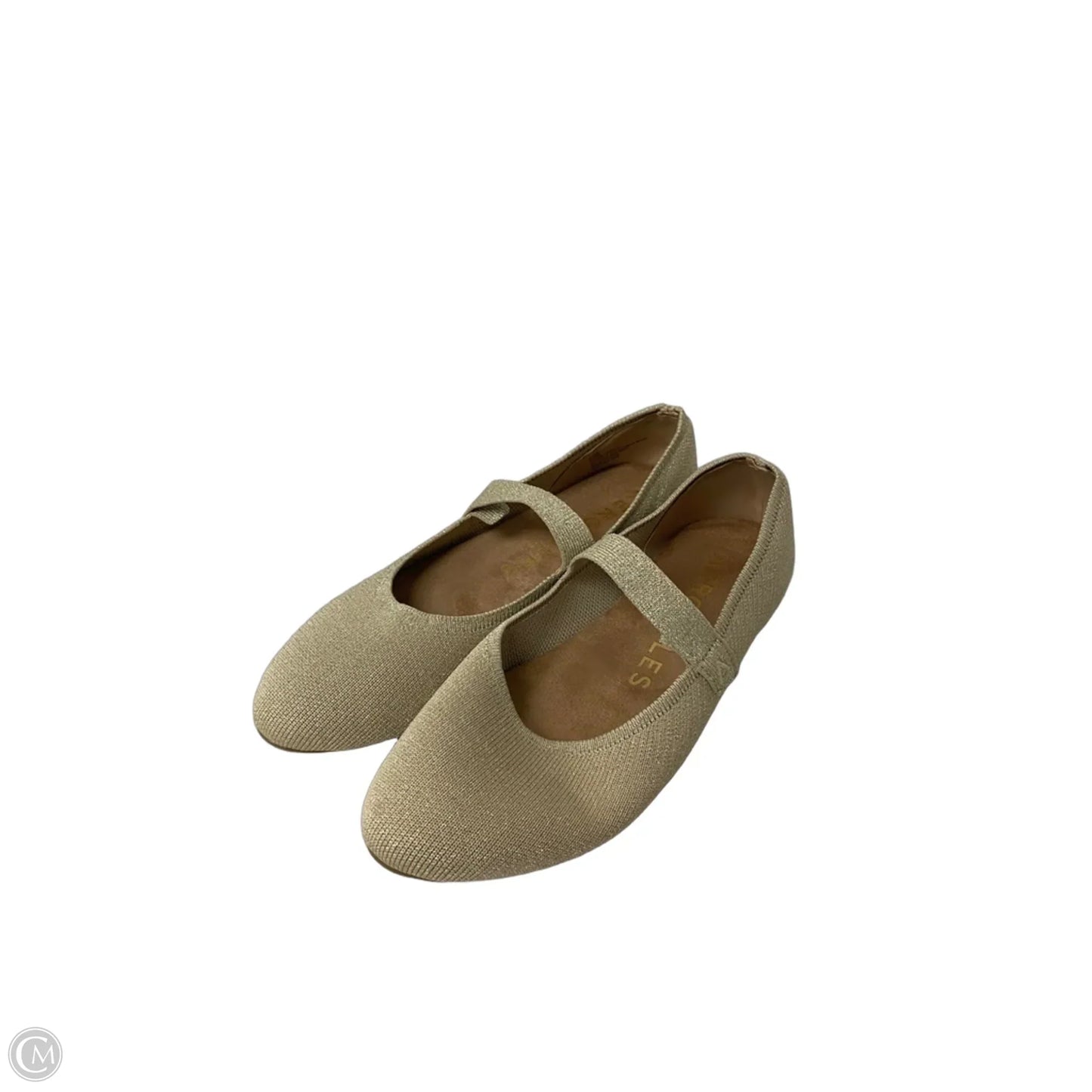 Shoes Flats By Aerosoles In Gold, Size: 9.5
