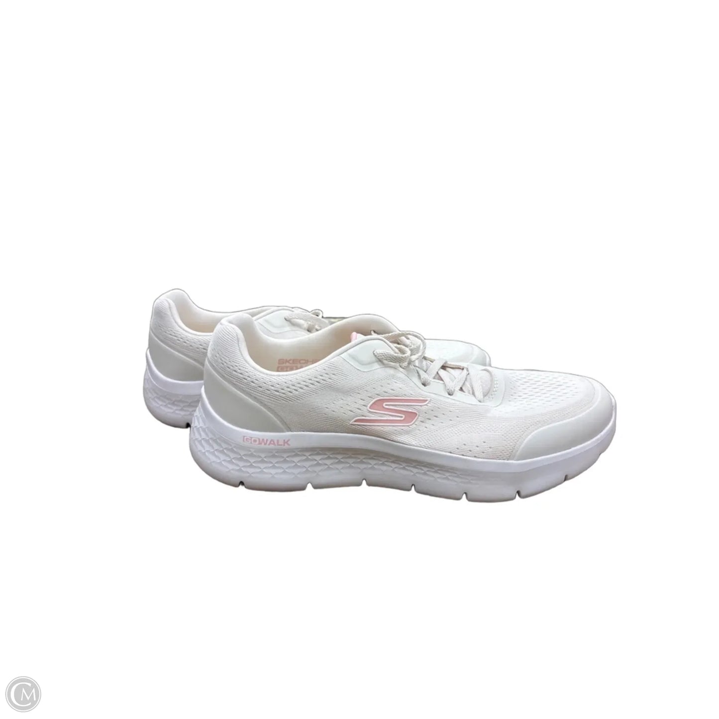 Shoes Athletic By Skechers In Cream & Pink, Size: 10