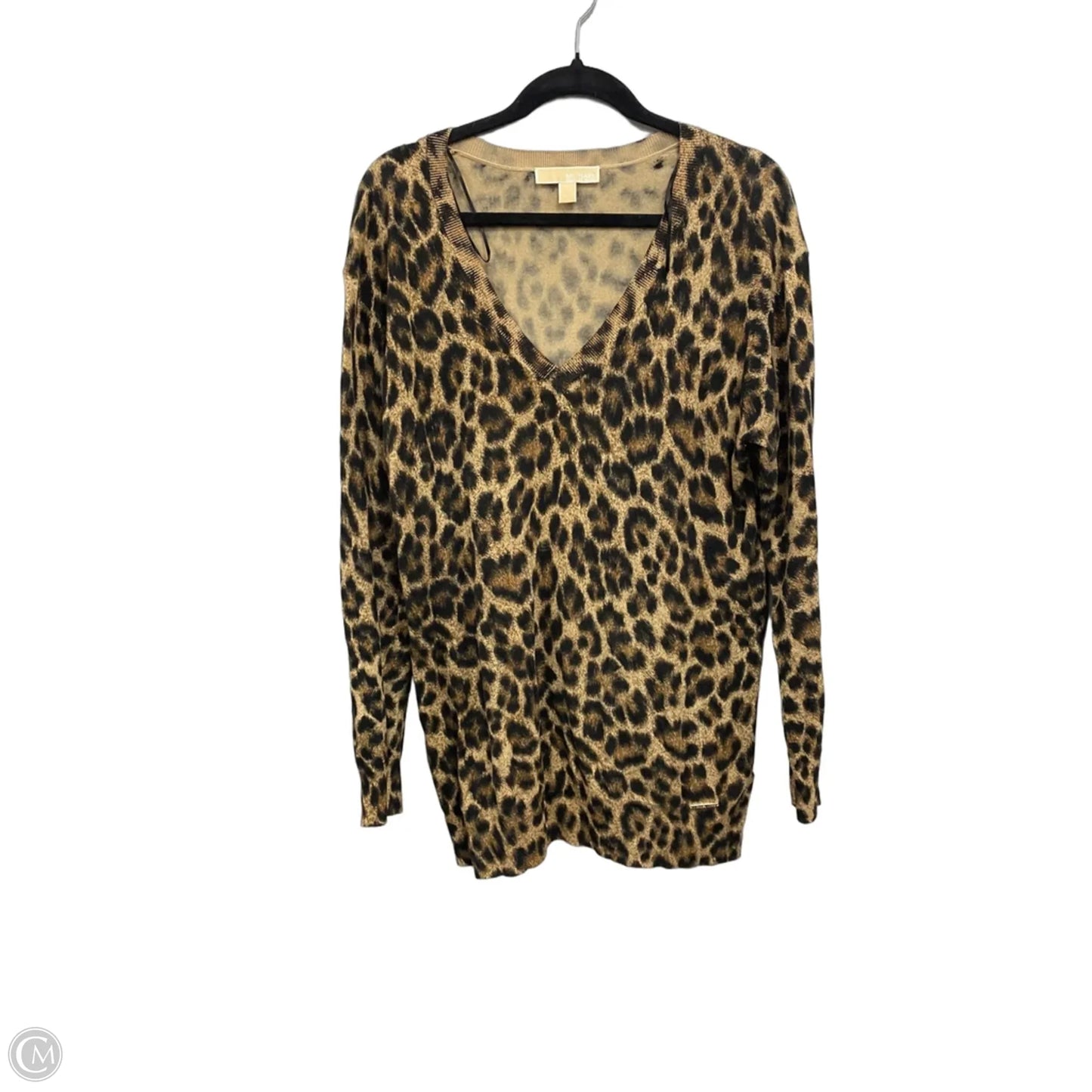 Sweater By Michael By Michael Kors In Black & Brown, Size: L