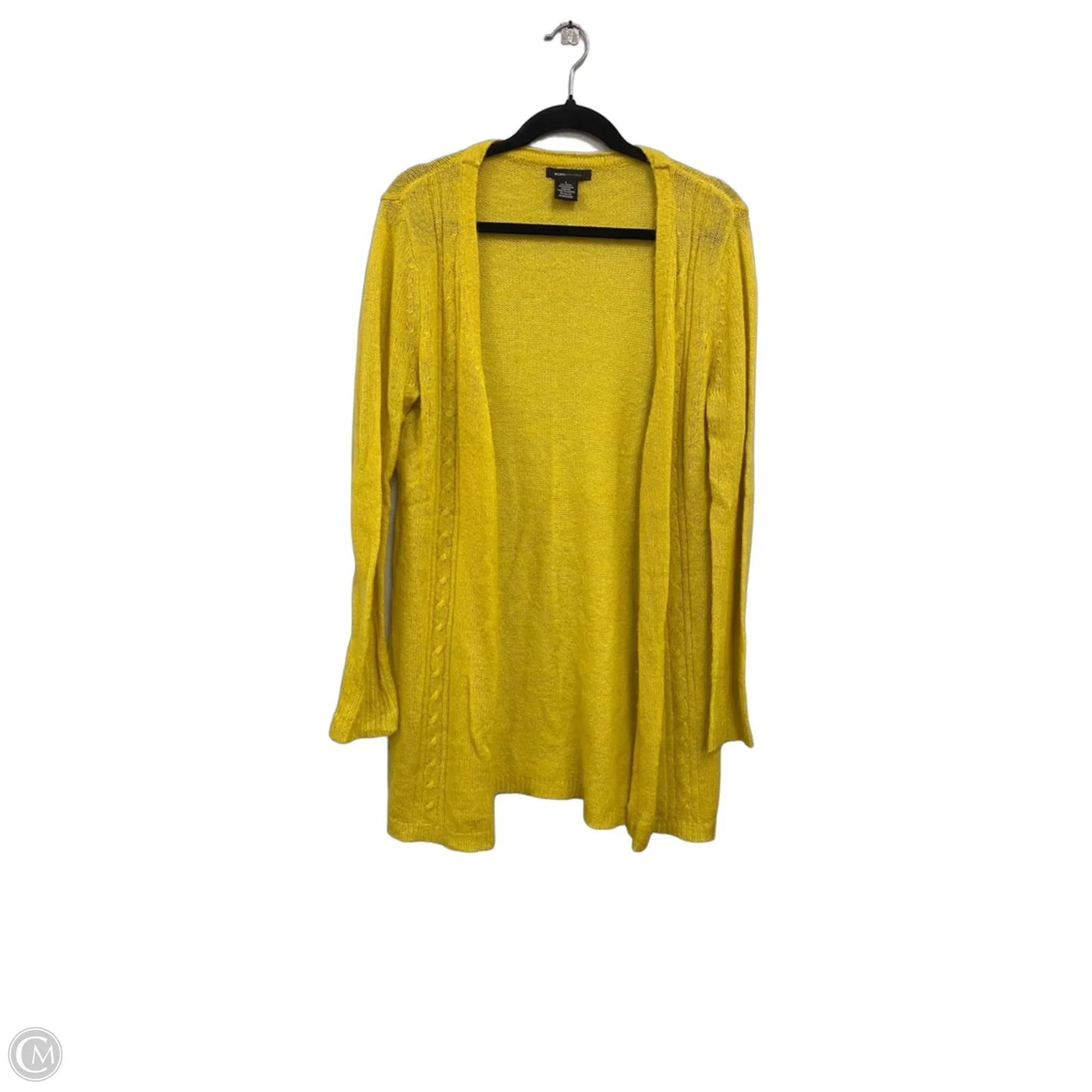 Sweater Cardigan By Bcbgmaxazria In Yellow, Size: L