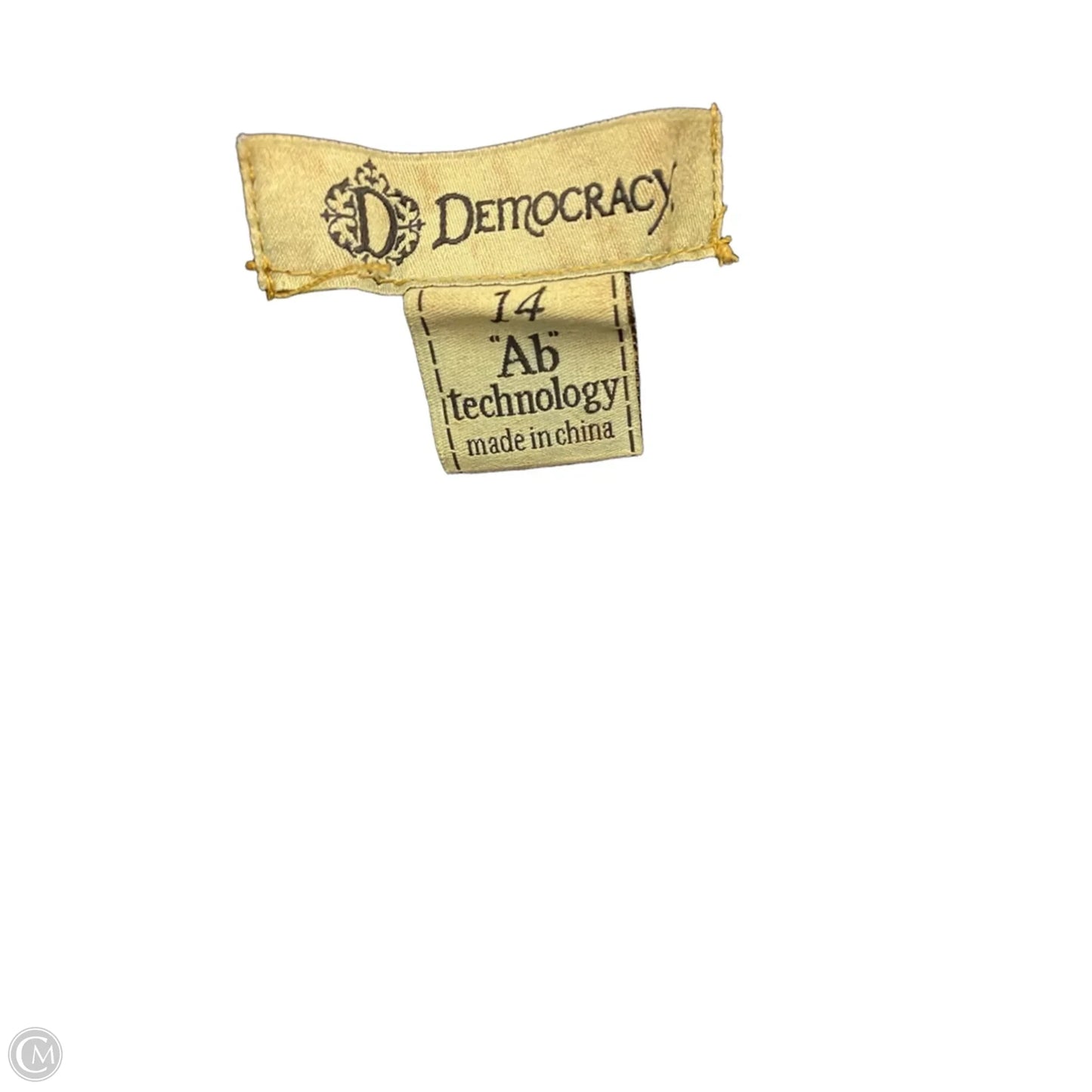 Jeans Skinny By Democracy In Blue & Silver, Size: 14