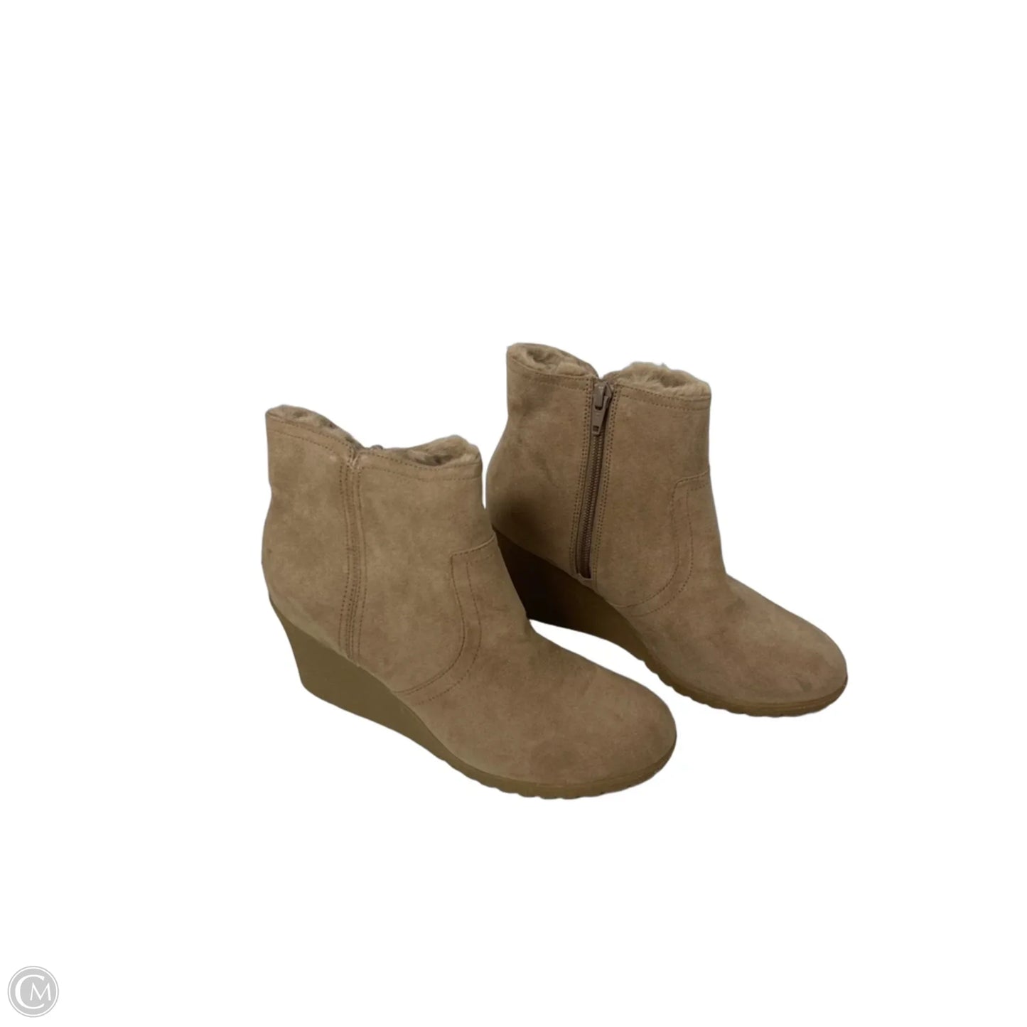 Boots Ankle Heels By Old Navy In Cream, Size: 7