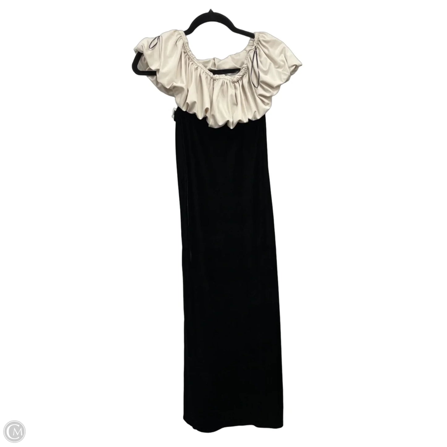 Dress Casual Maxi By Clothes Mentor In Black & Cream, Size: M