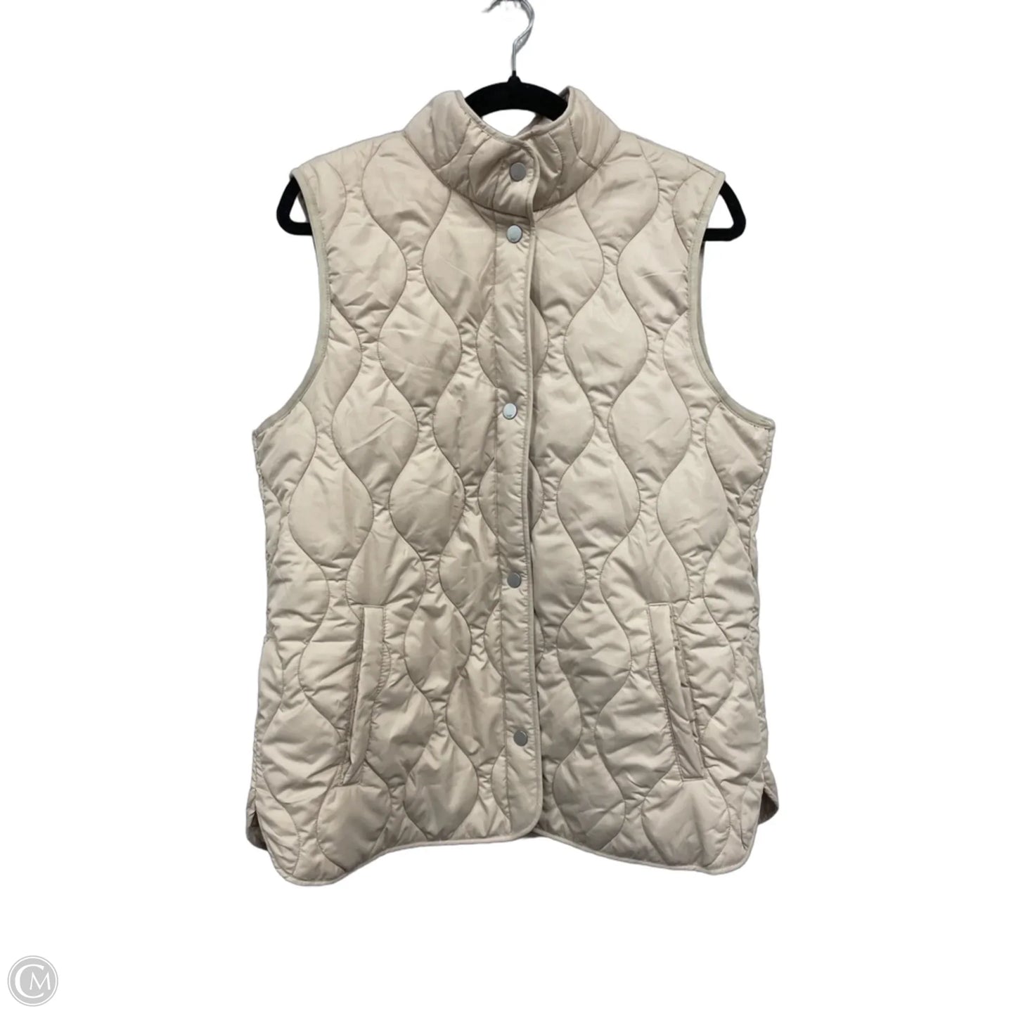 Vest Puffer & Quilted By 32 Degrees In Cream, Size: M