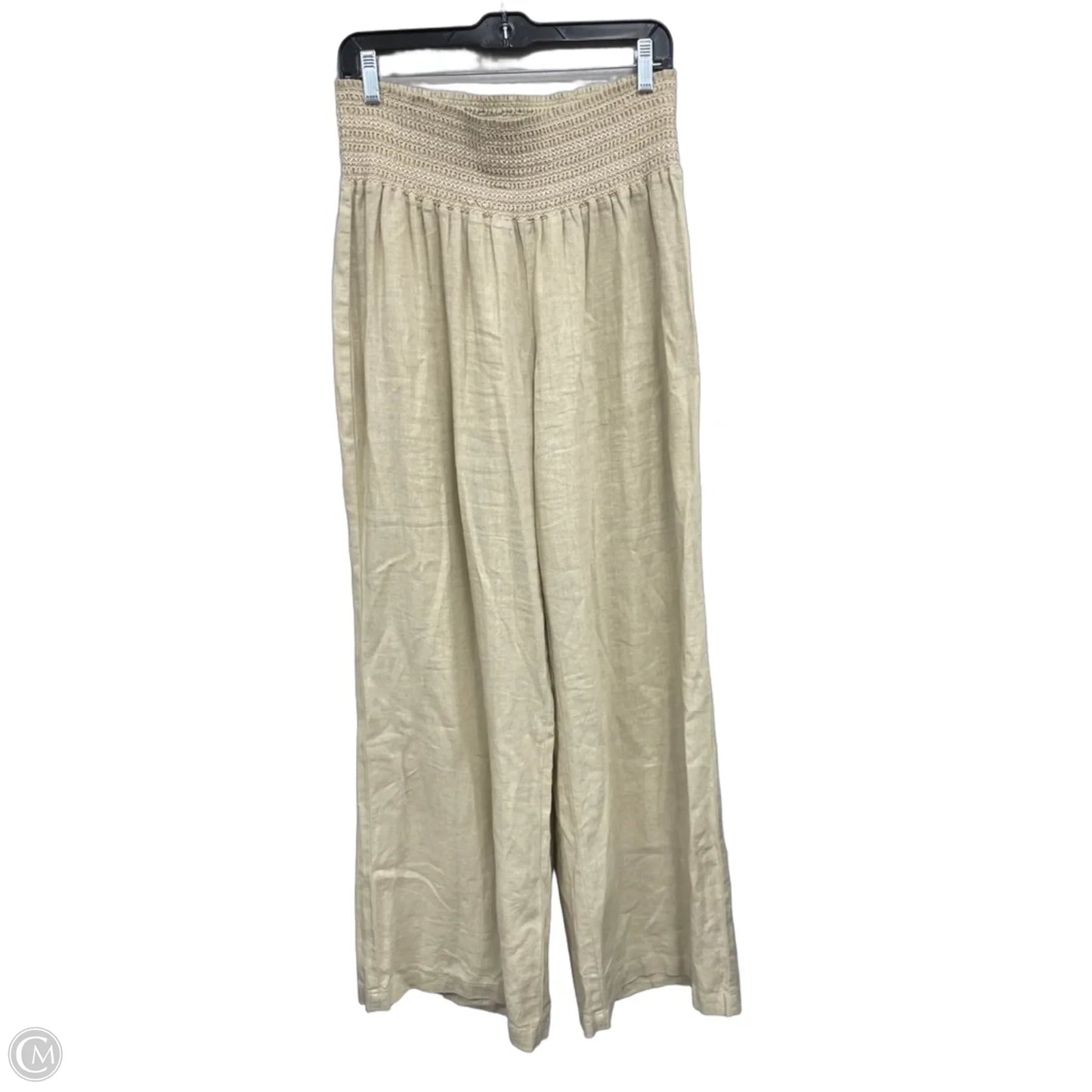 Pants Wide Leg By Rewash In Cream, Size: Xl