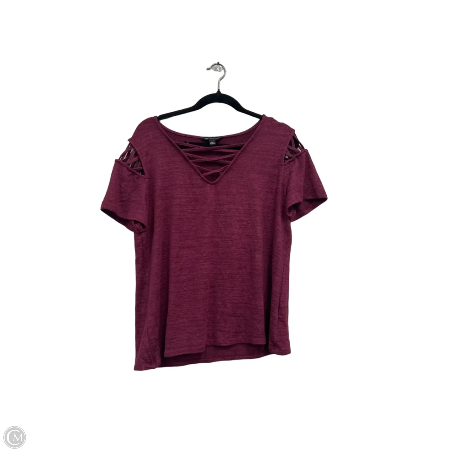 Top Short Sleeve By Rock And Republic In Pink, Size: Xl