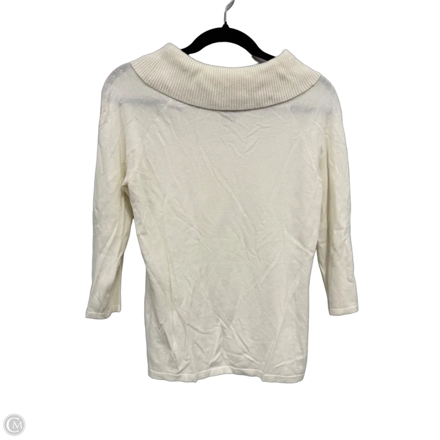 Sweater By Ann Taylor In Cream, Size: M
