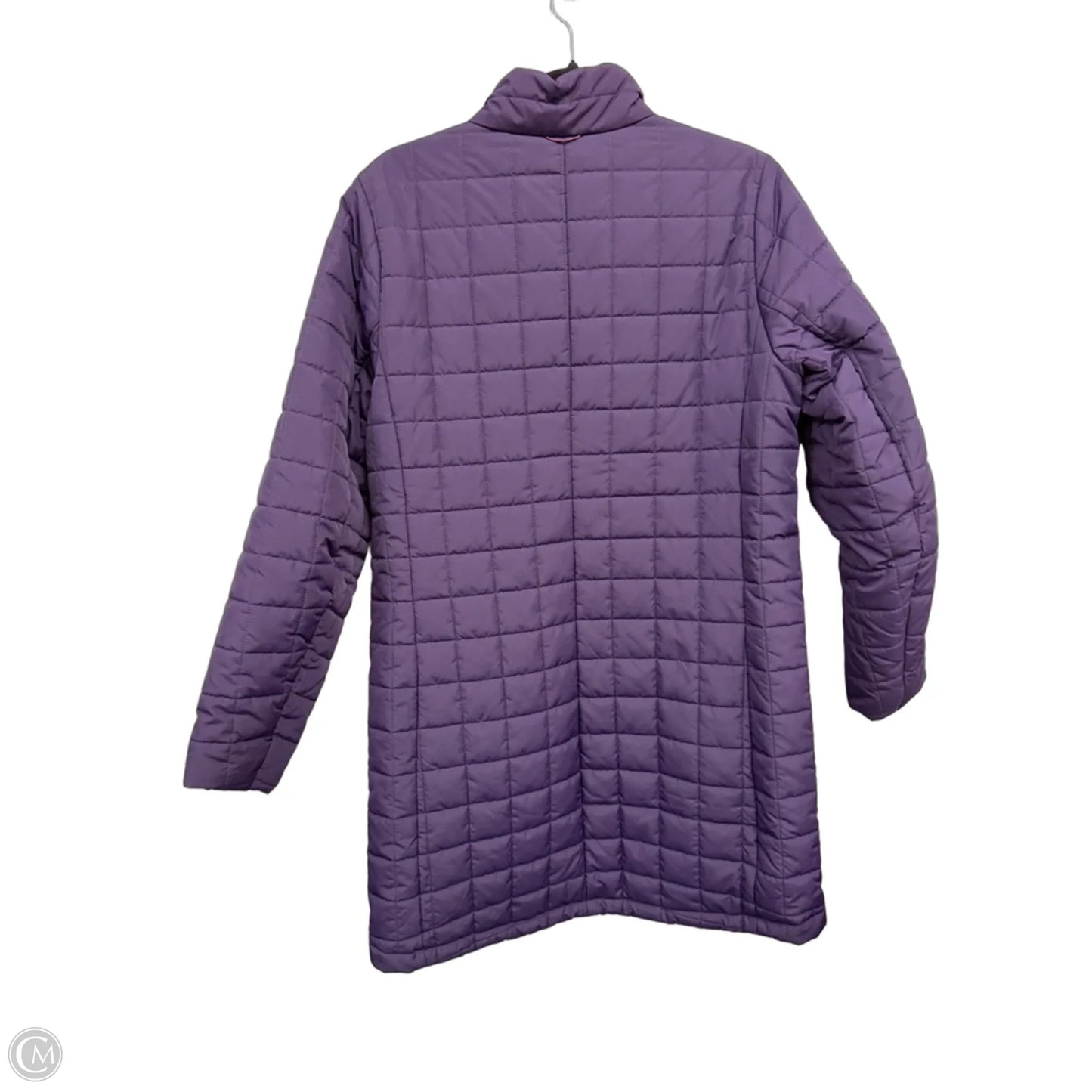 Jacket Puffer & Quilted By Lands End In Purple, Size: M